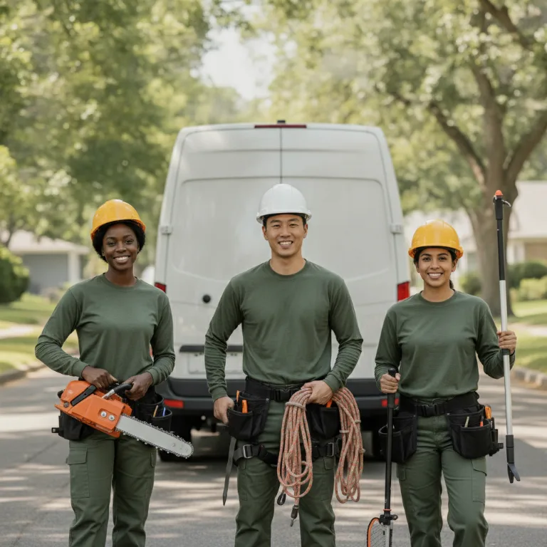 Baumfällung Team in Niederschoenhausen